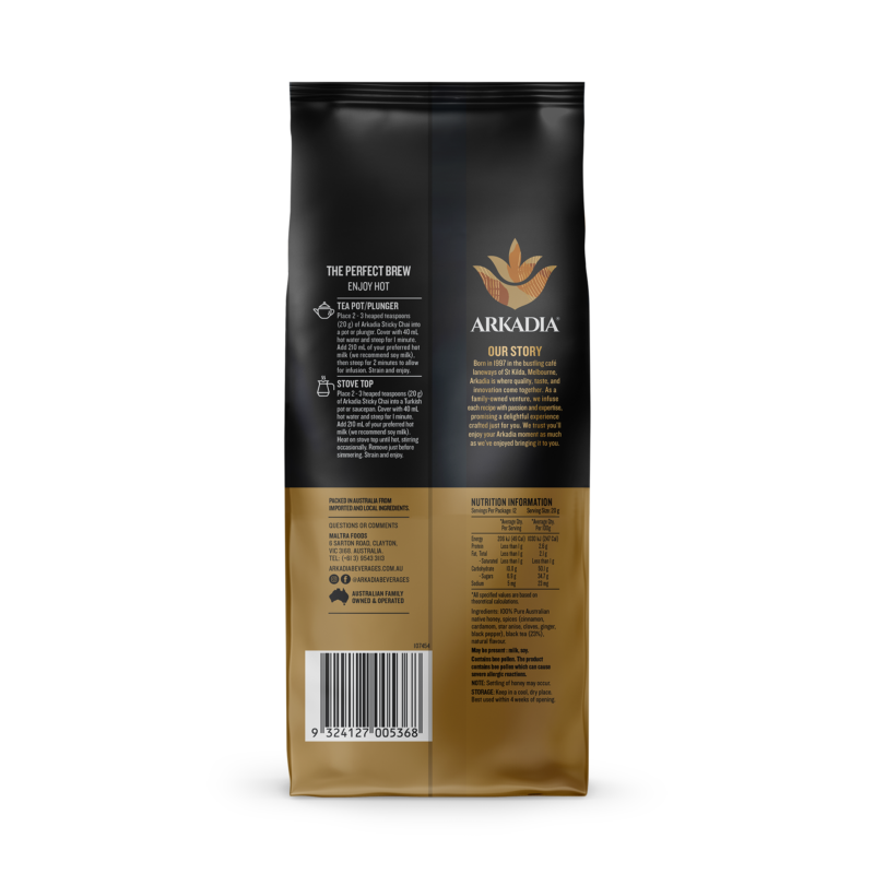 ARKADIA STICKY CHAI MIX 250GRAMS